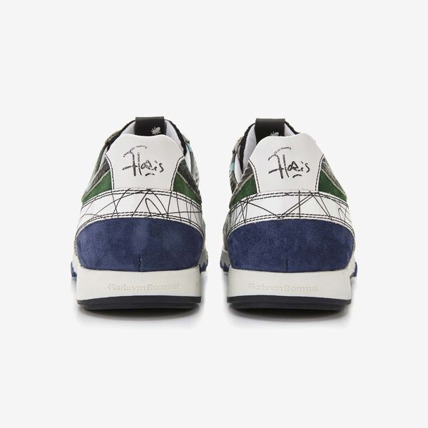 Floris van Bommel groene suède heren sneaker