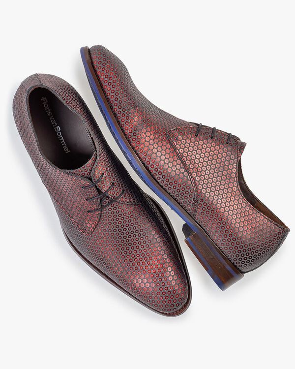 Veterschoen rood met print