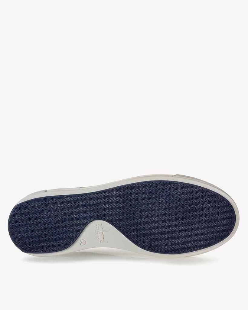 Sneaker geprint leer zwart