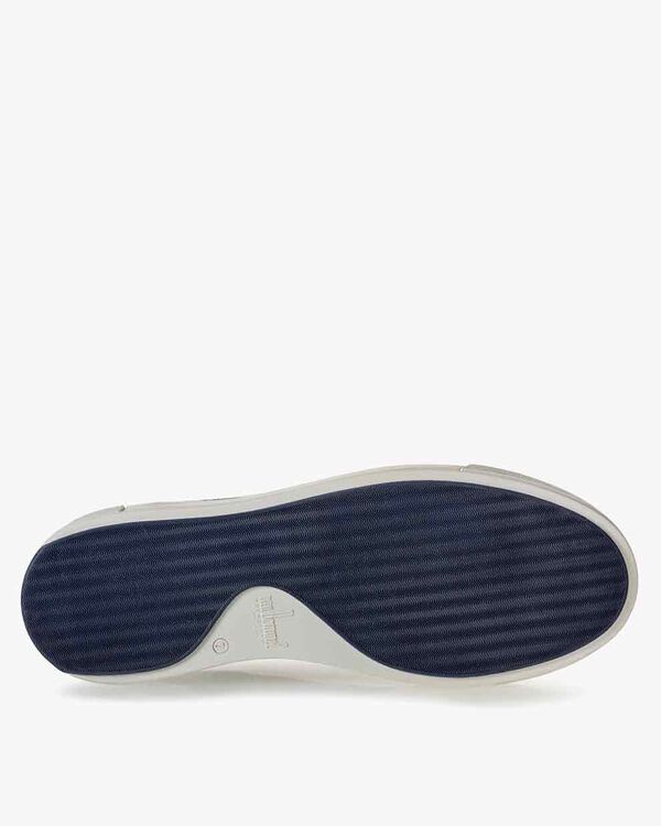 Sneaker geprint leer zwart