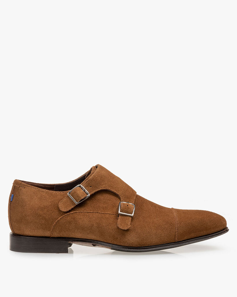Monk strap suede brown