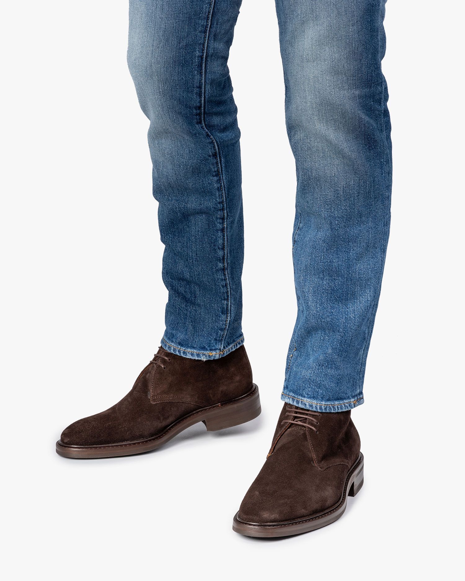 Bruine suède veterboot SBM-50003-21-01 | Van Bommel Official®