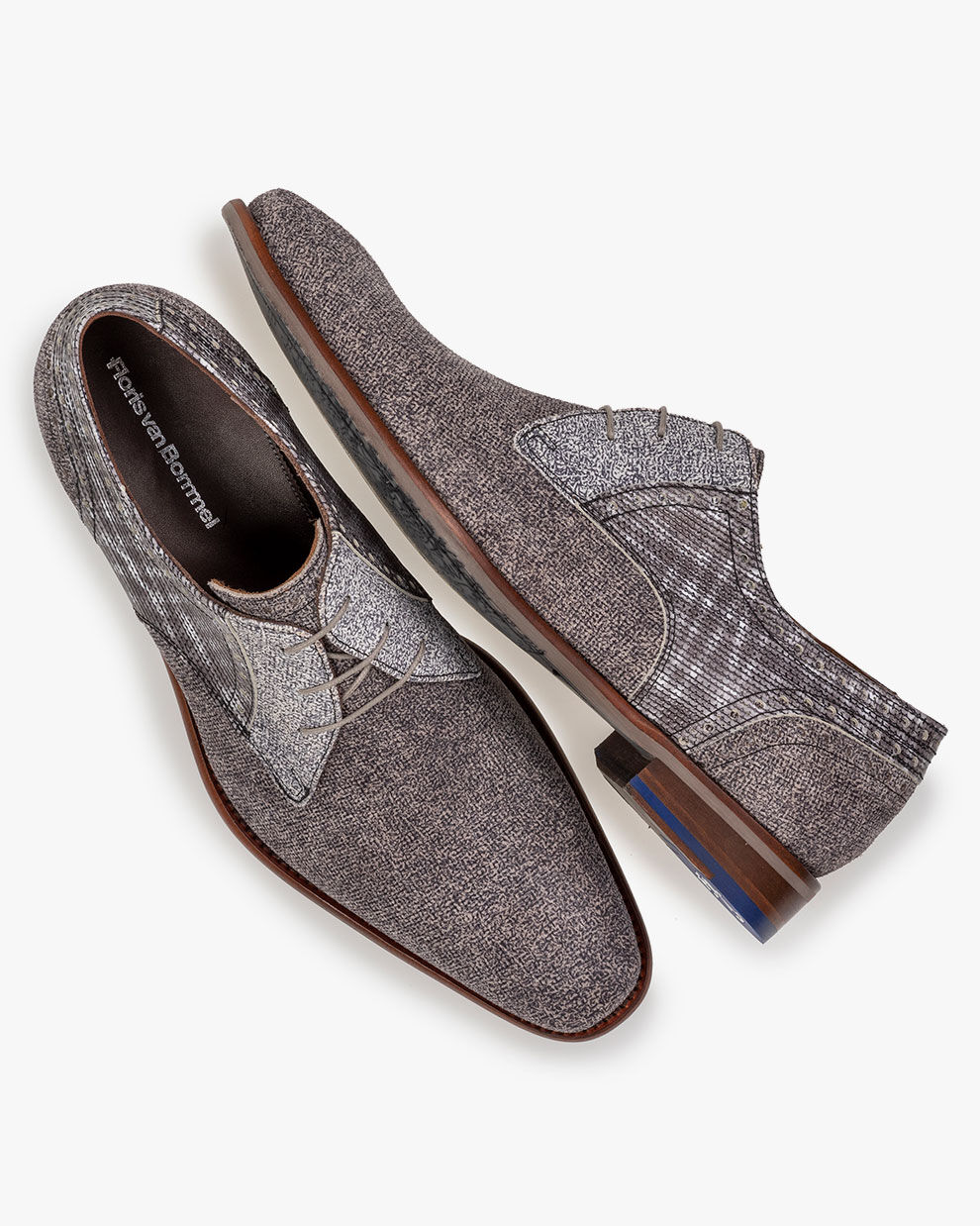 Veterschoen suède bruin SFM-30266-22-01 | Floris van Bommel Official®