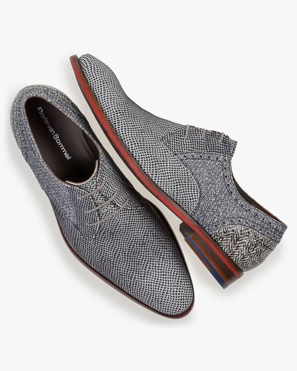 Veterschoen su&egrave;de off-white