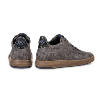 Sneaker reptielenprint taupe