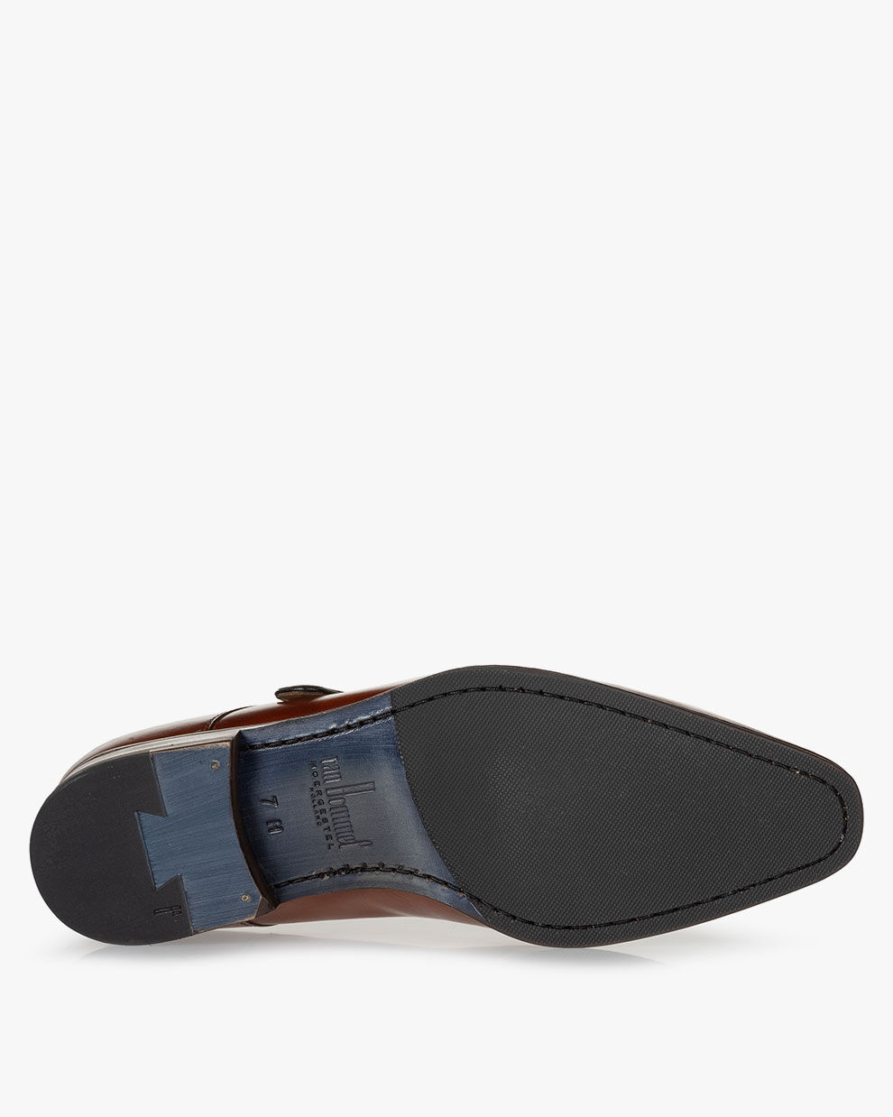 Buckle shoes men Raffa 06.00 Dark cognac | Floris van Bommel