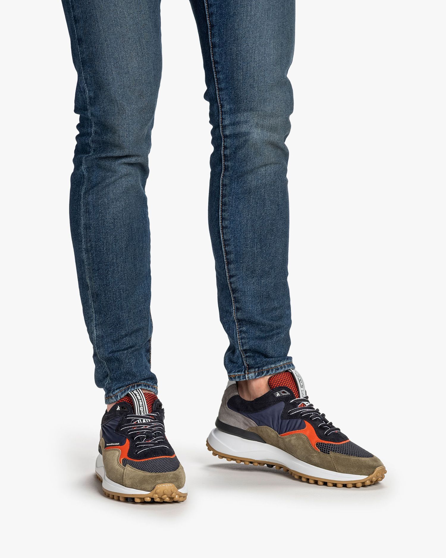 Noppi sneaker suède groen SFM-10082-52-01 | Floris van Bommel®