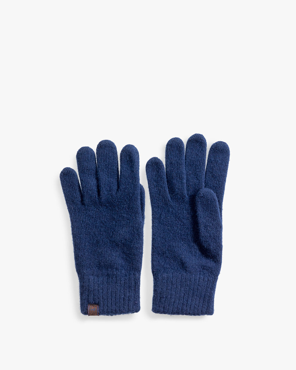 Navy blue wool gloves store