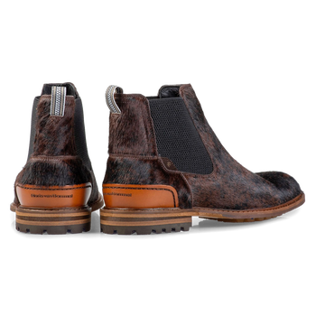 Chelsea boot pony style brown