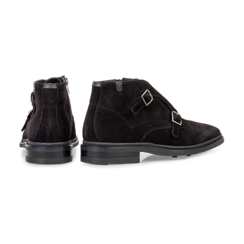 Gespschoen su&egrave;de zwart