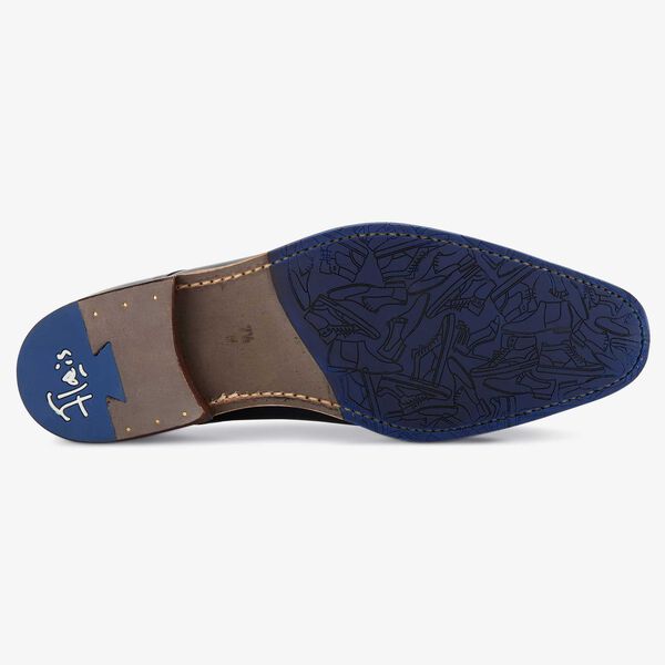 Floris van Bommel dark blueleather men’s lace shoe