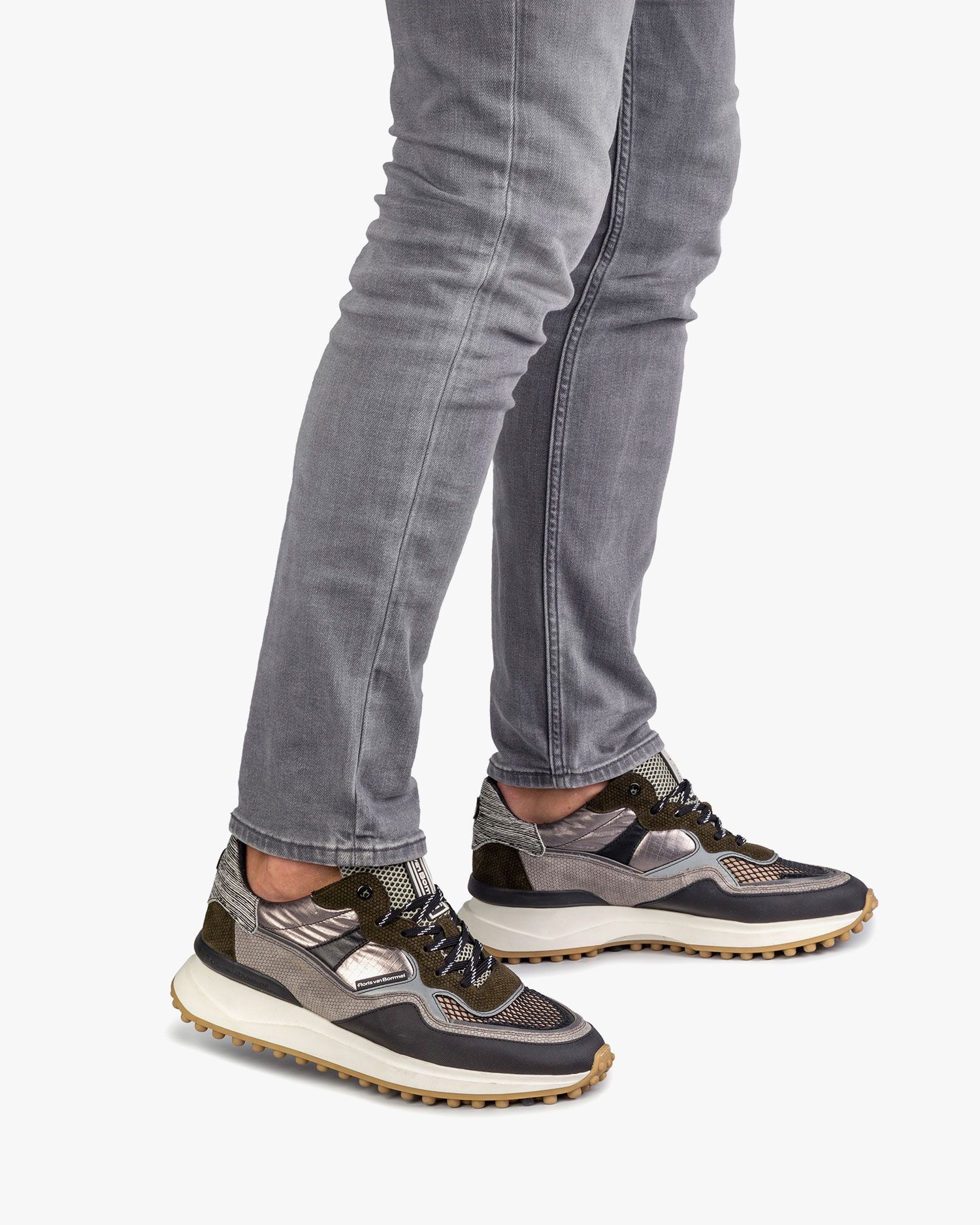 Heren sneaker Floris van Bommel 16339 groen | Schutrups Schoenen Exloo