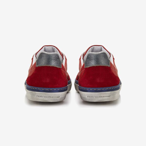Floris van Bommel red leather men's sneaker