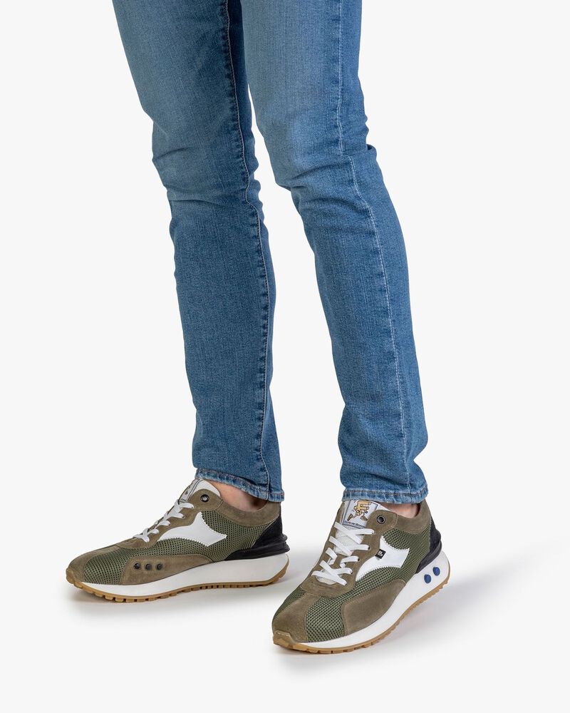 Sneaker textiel groen