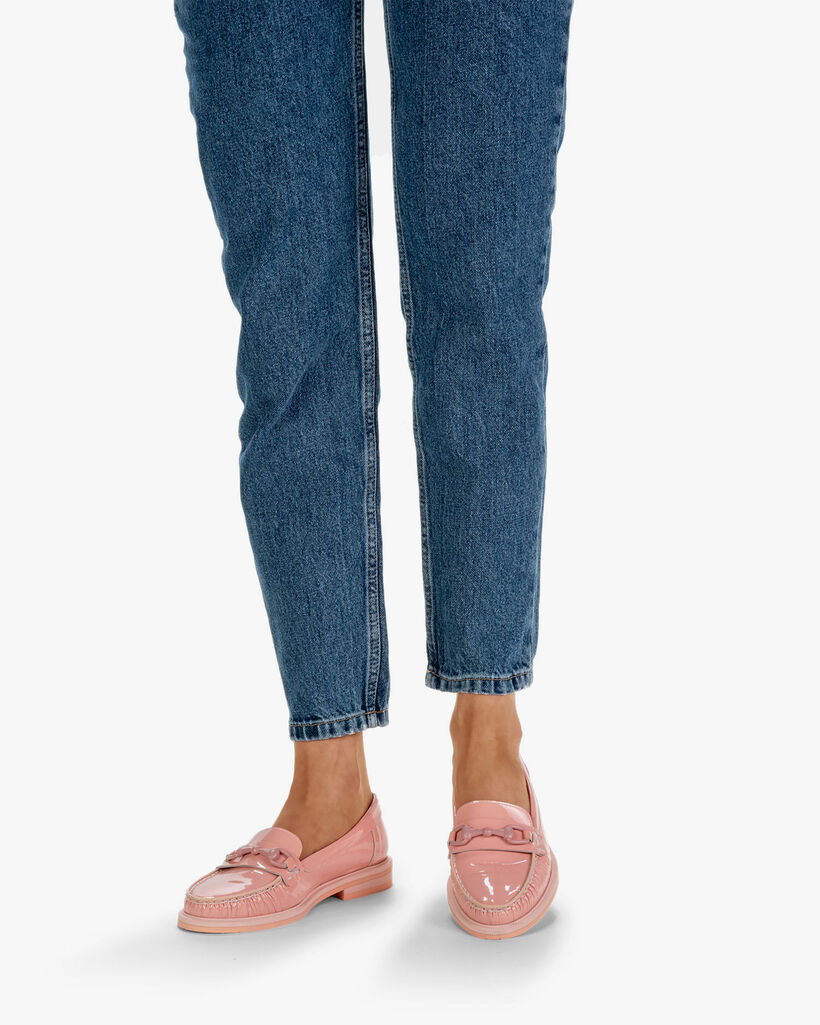 Loafer lakleer roze