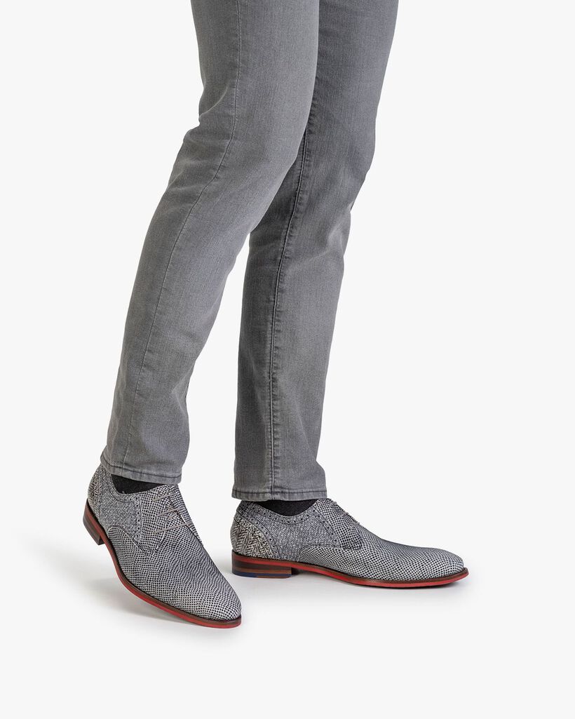 Veterschoen su&egrave;de off-white