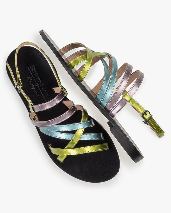 Sandaal lakleer groen