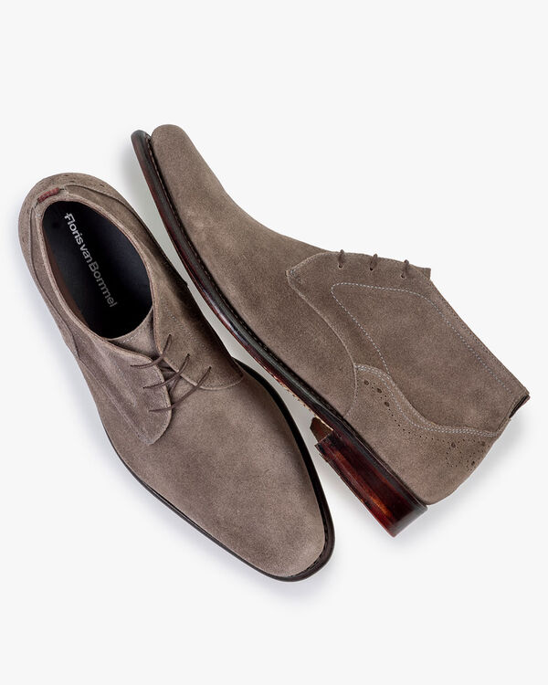 Veterboot su&egrave;de taupe