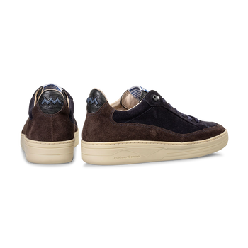 Sneaker su&egrave;de blauw