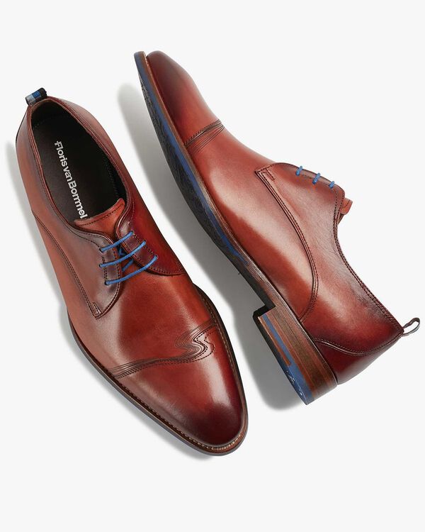 Veterschoen kalfsleer cognac