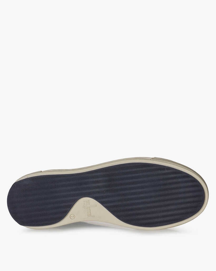 Sneaker printed leather brown