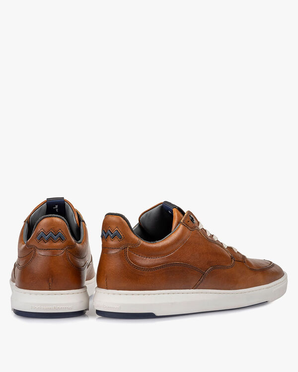 Sneaker cognac kalfsleer