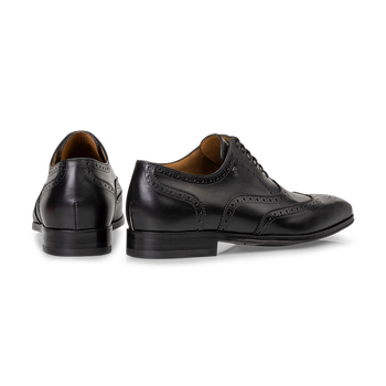 Lace shoe calf leather black