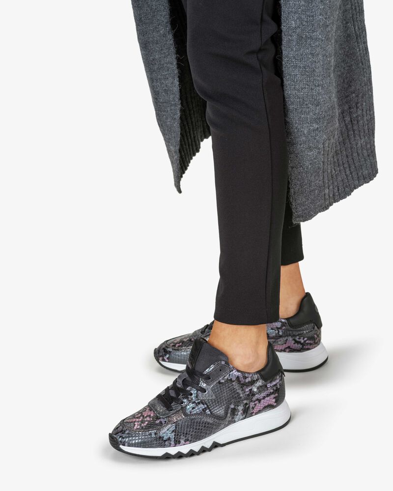 Nineti reptielenprint donkergrijs