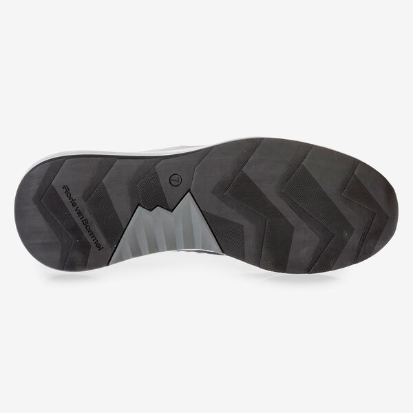 Su&egrave;de sneaker met blauw en grijs