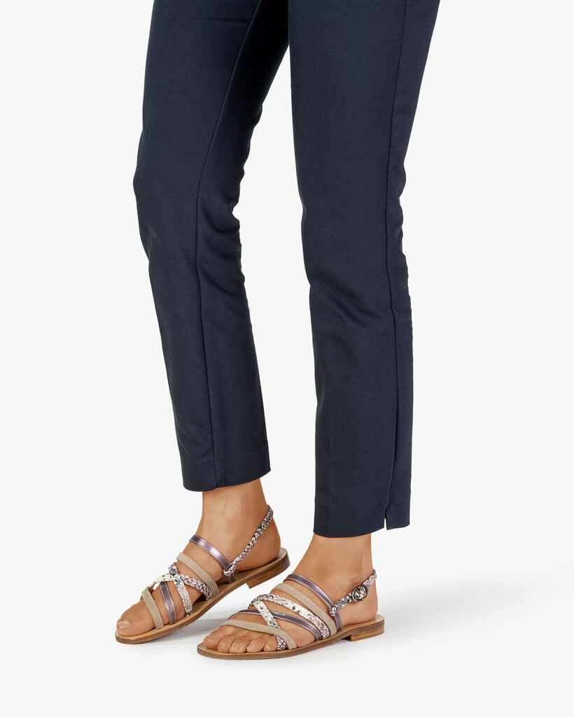 Sandaal geprint leer roze