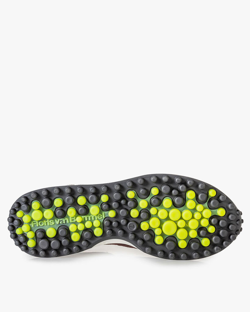 Noppi sneaker burgundy red/blue