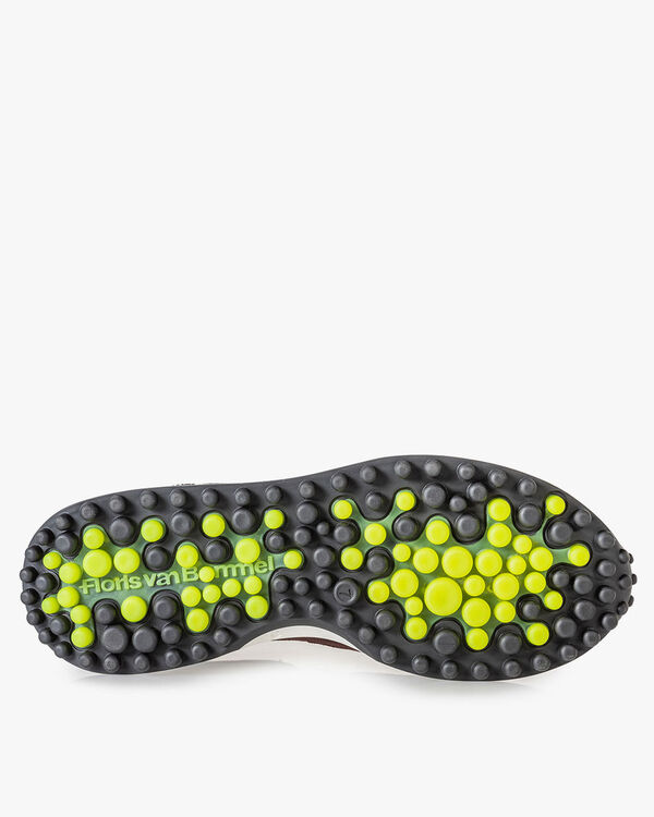 Noppi sneaker burgundy red/blue