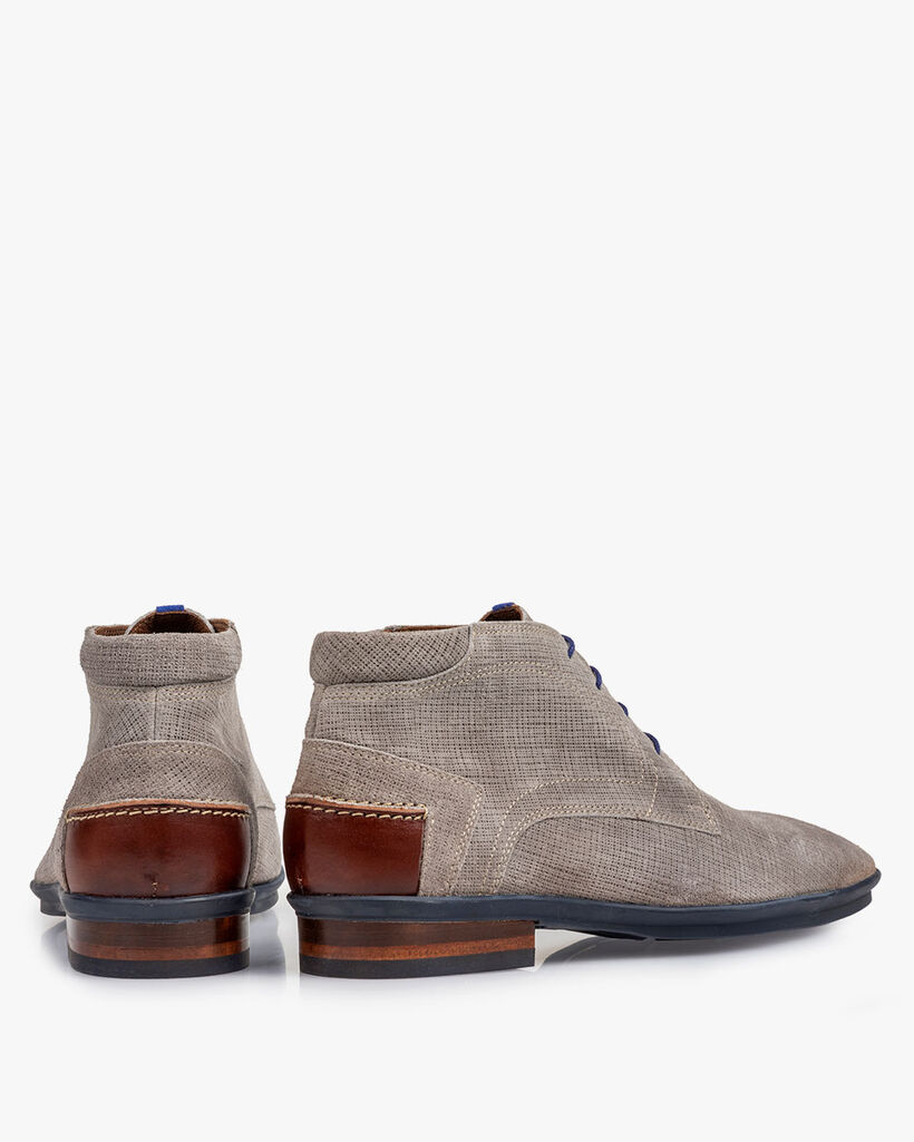 Boot geprint su&egrave;de grijs