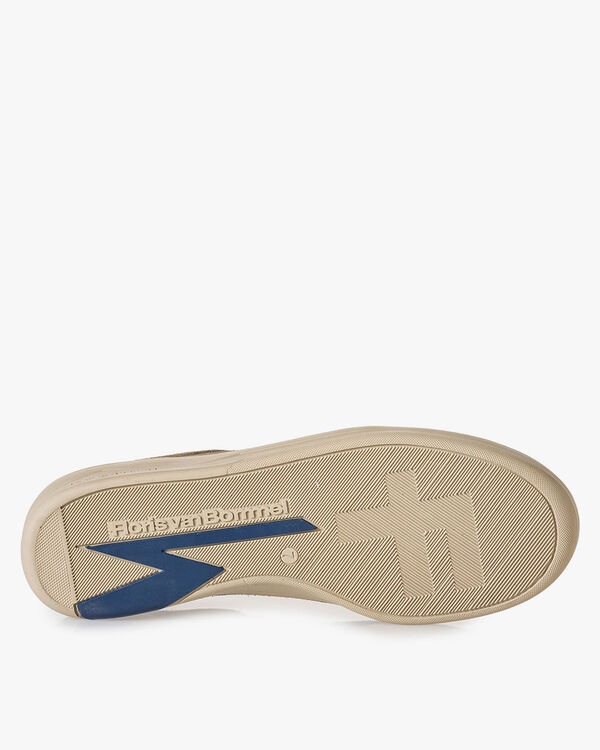 Sneaker su&egrave;de donkergroen