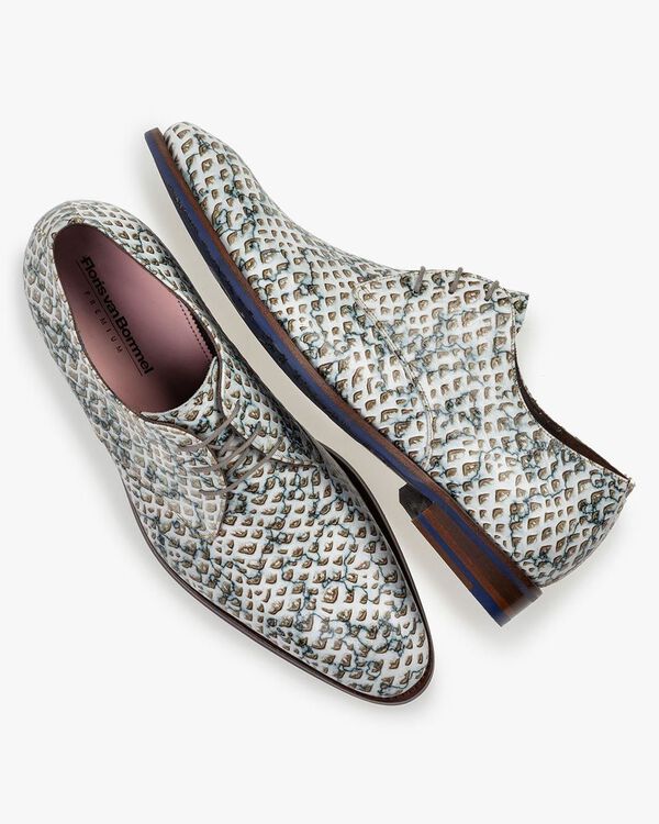 Veterschoen geprint leer zand