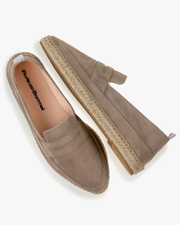 Espadrille su&egrave;de zand