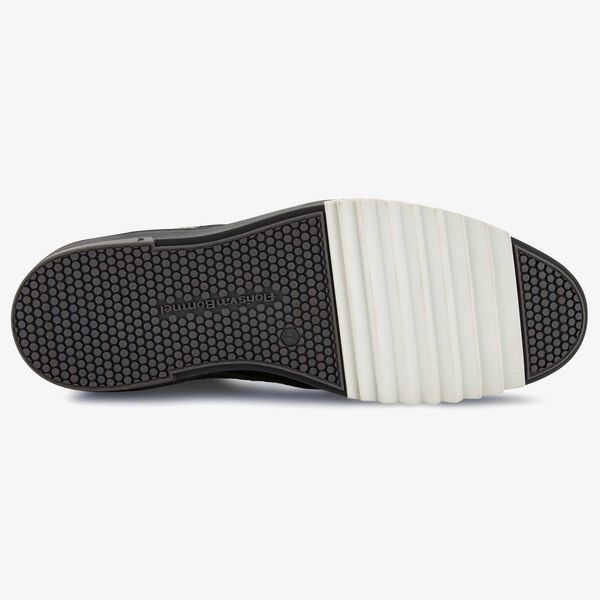 Floris van Bommel black leather men’s sneaker with snake print