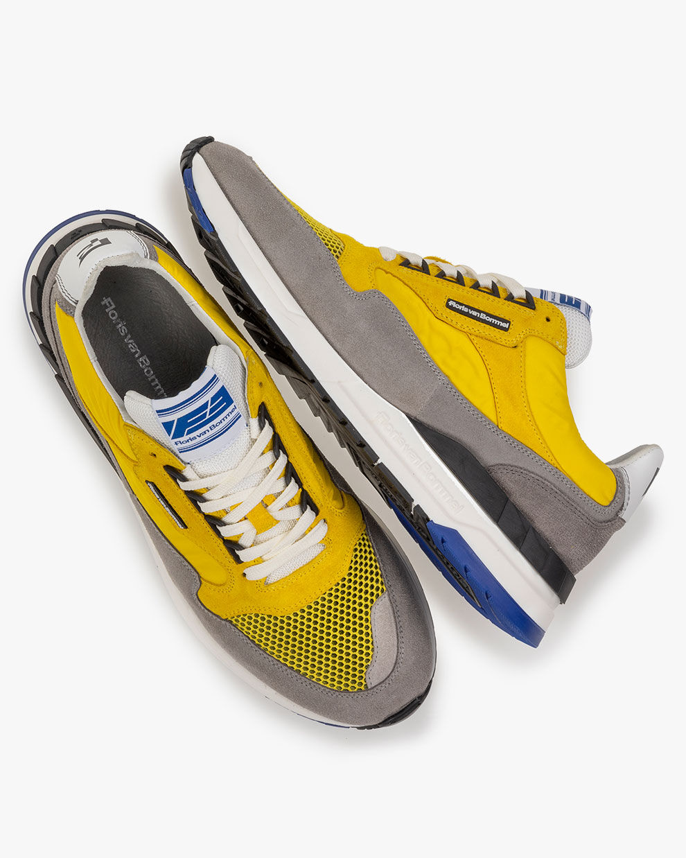 Sneaker textiel geel SFM-10119-70-01 | Floris van Bommel Official®