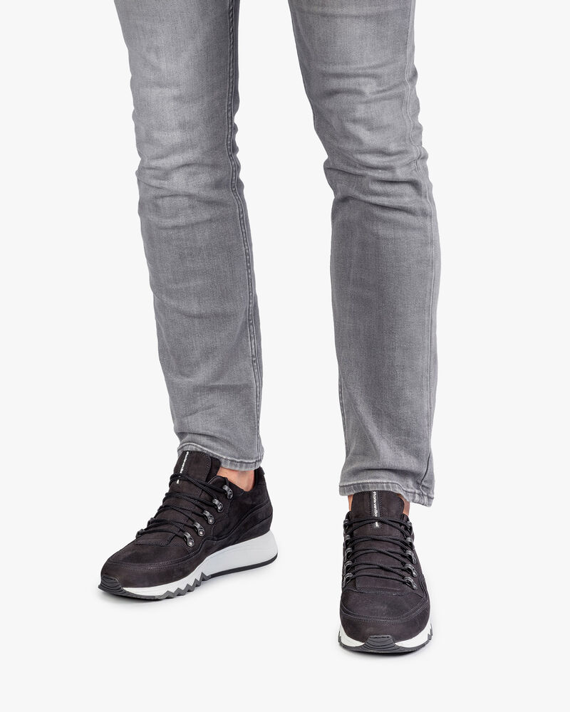 Sneaker zwart nubuck