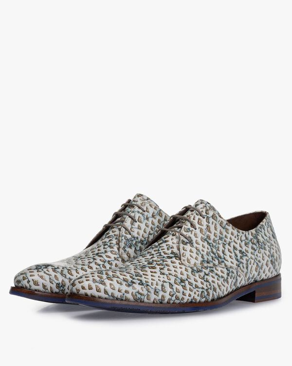 Veterschoen geprint leer zand