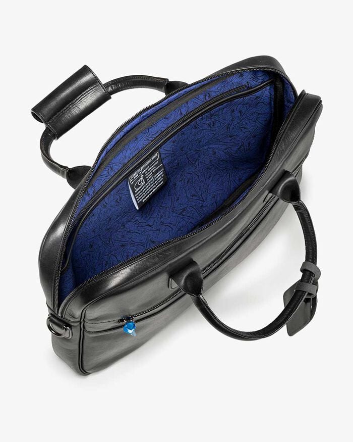 Office sleeve leer zwart