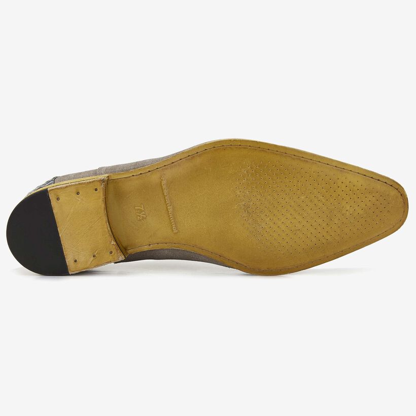 Floris van Bommel heren veterschoen in taupe suède