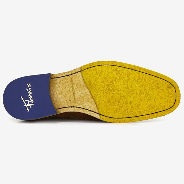 Floris van Bommel cognac suède heren veterboot