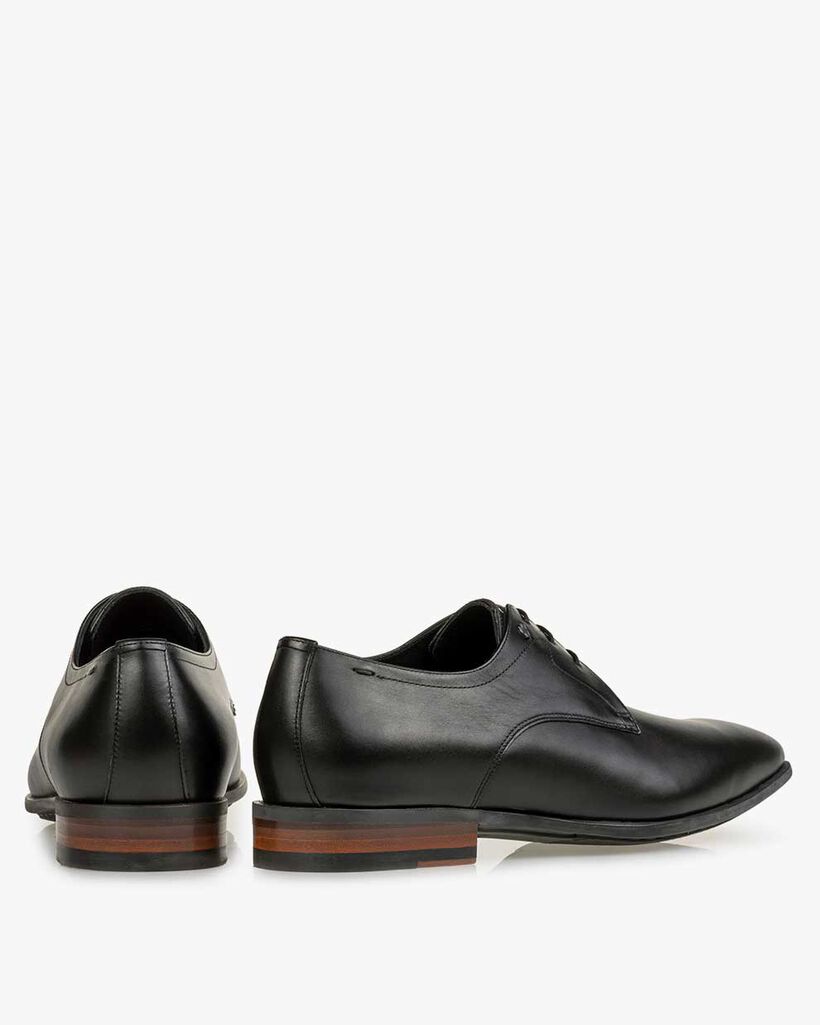 Lace shoe calf leather black