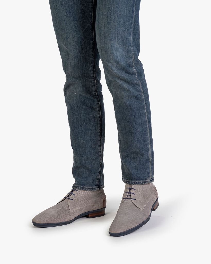 Boot geprint su&egrave;de grijs