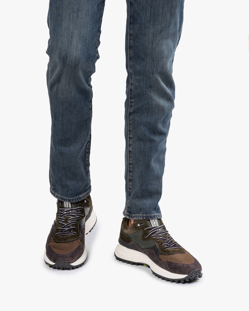 Noppi sneaker donkergroen