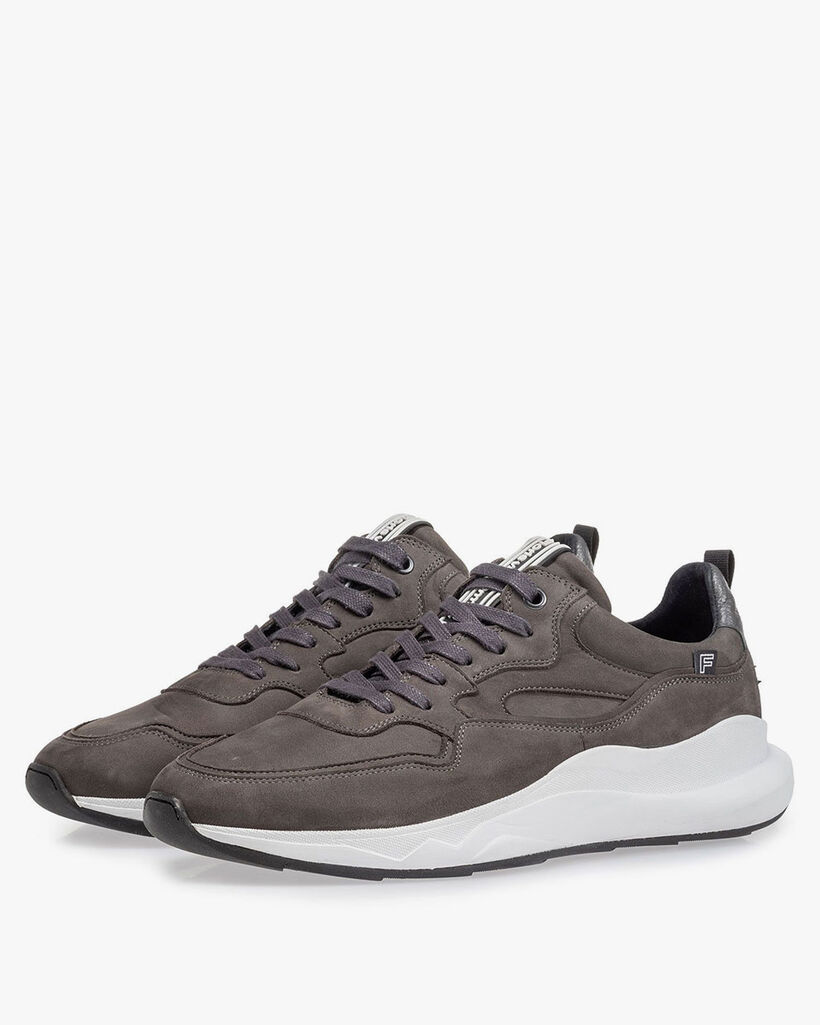 Bulki sneaker grijs nubuck