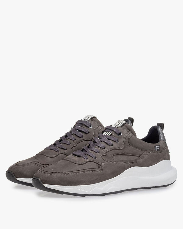 Bulki sneaker grijs nubuck