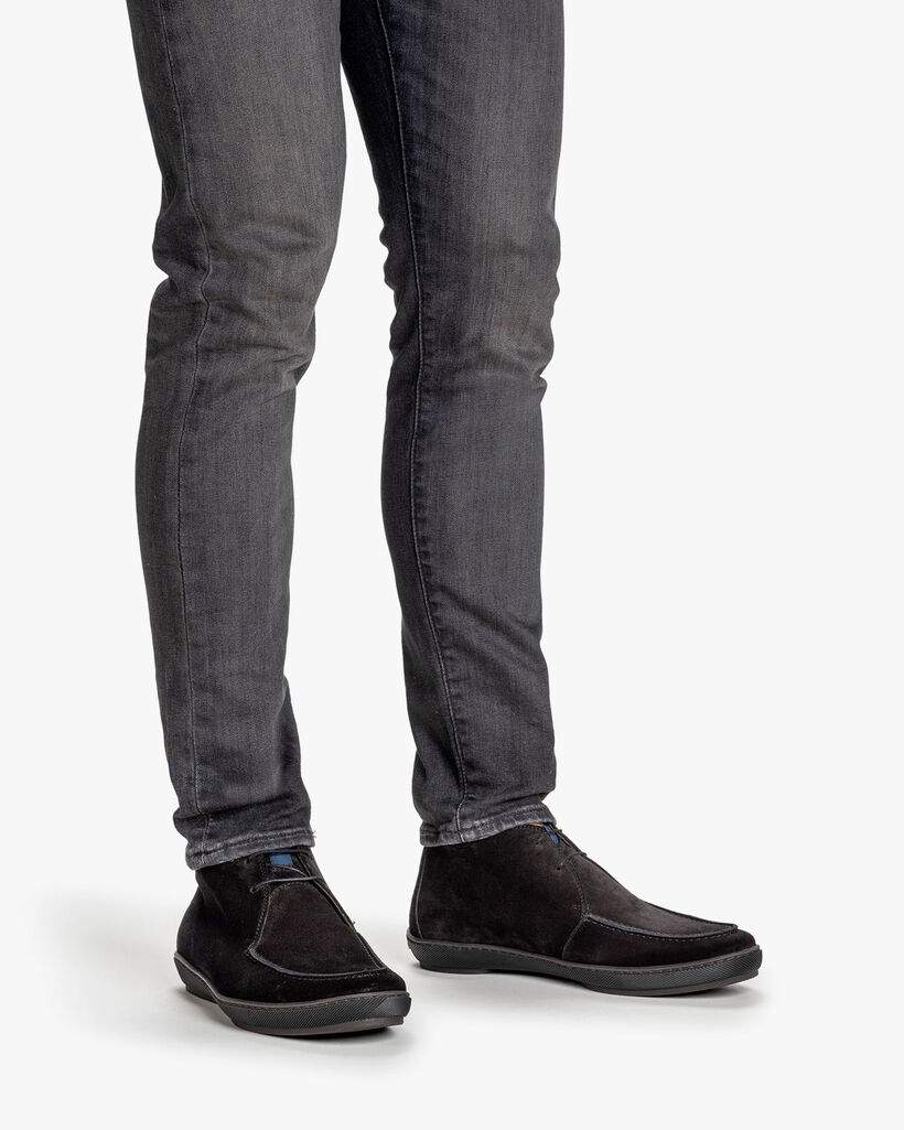 Veterboot su&egrave;de zwart