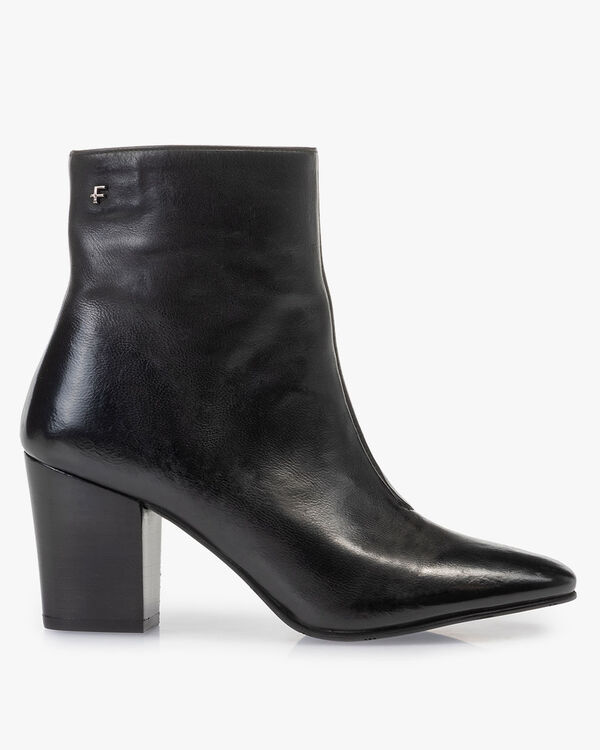 Ankle boot nappa leather black